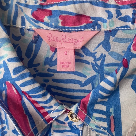 Lilly Pulitzer button down - Red Right Return - Picture 2 of 3